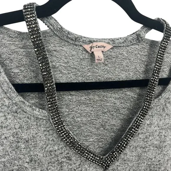 Just in 💫| Juicy Couture Rhinestone Embellishment Women's Pullover Top - Picture 3 of 9